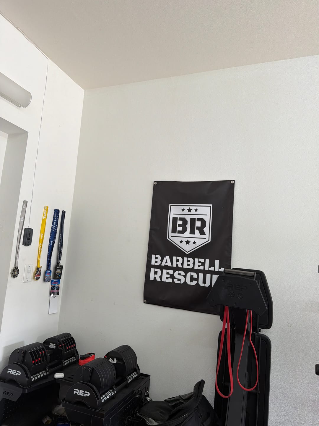 Customer photo review of Barbell Rescue Banner