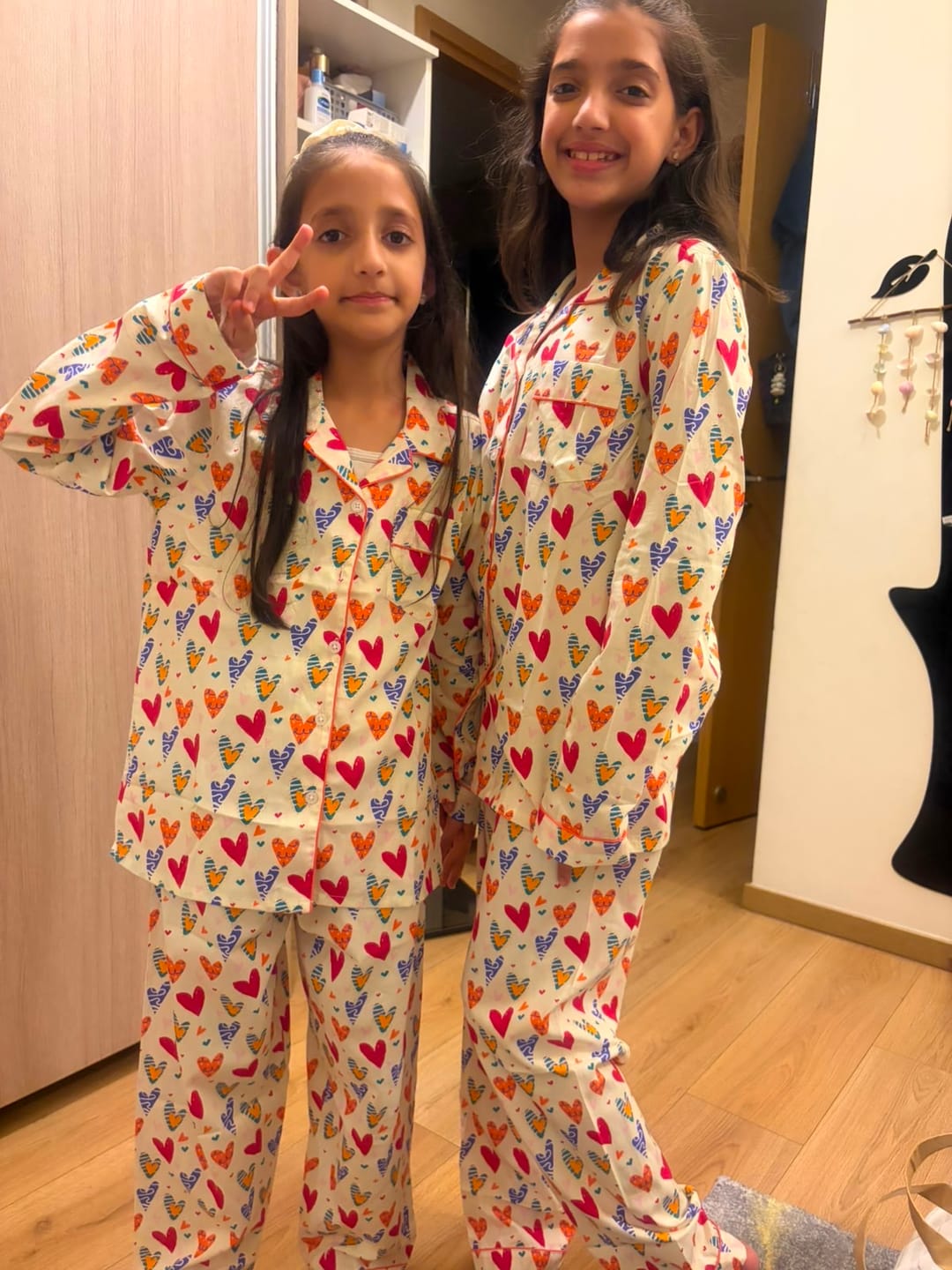 Customer photo review of Colourful Hearts Night Suit