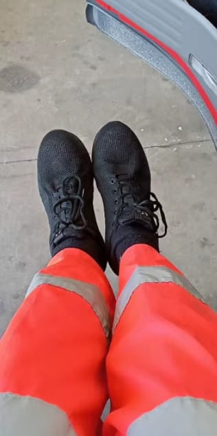 Customer photo review of Lightweight & Anti-Crushing Safety Sneakers