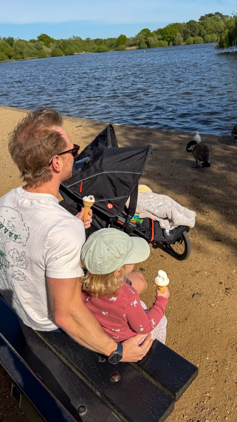 Customer photo review of Founder Tee — Natural