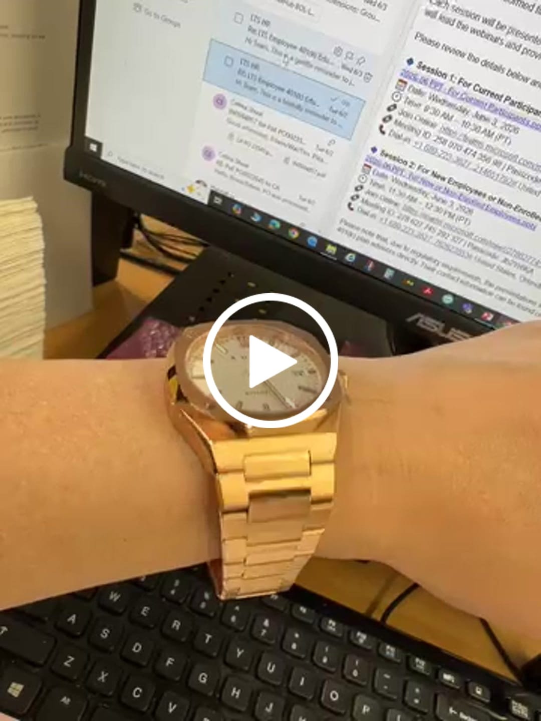 Customer video review of Date 001: Rose/White