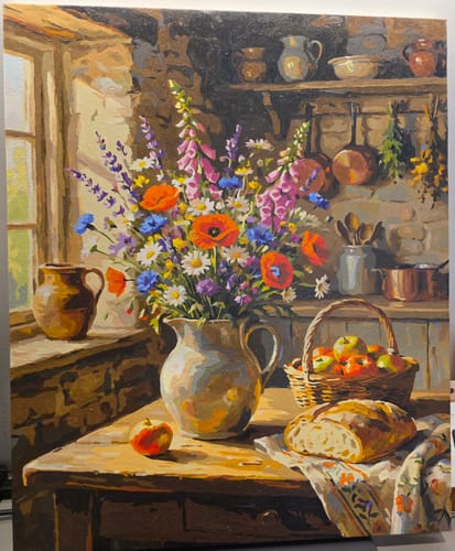 Customer photo review of Rustic Wildflower Kitchen (80 Colors)