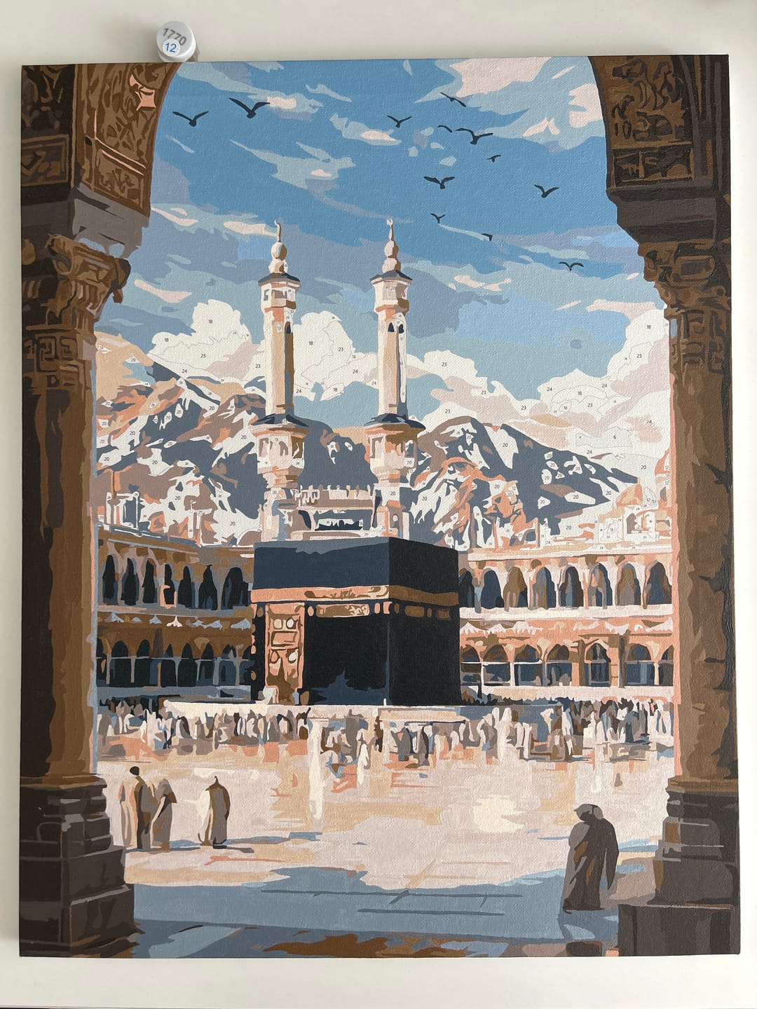Customer photo review of Malen nach Zahlen - Zur Kaaba