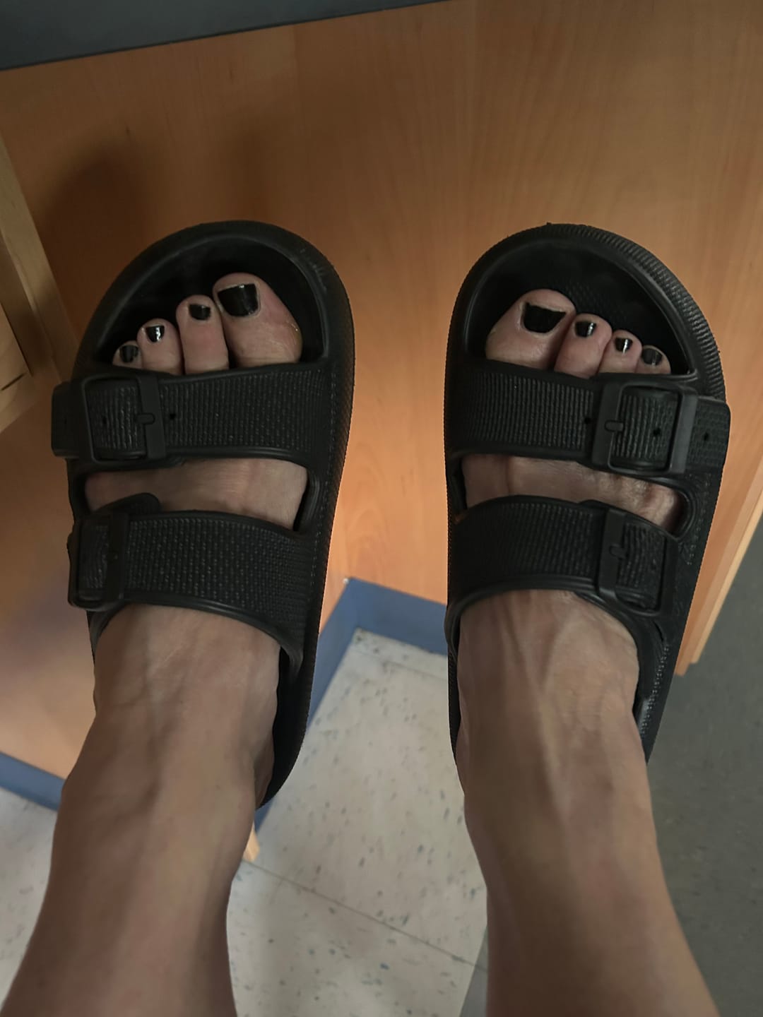 Customer photo review of Cloud Slides - Cushioned EVA Sandals with Adjustable Buckles