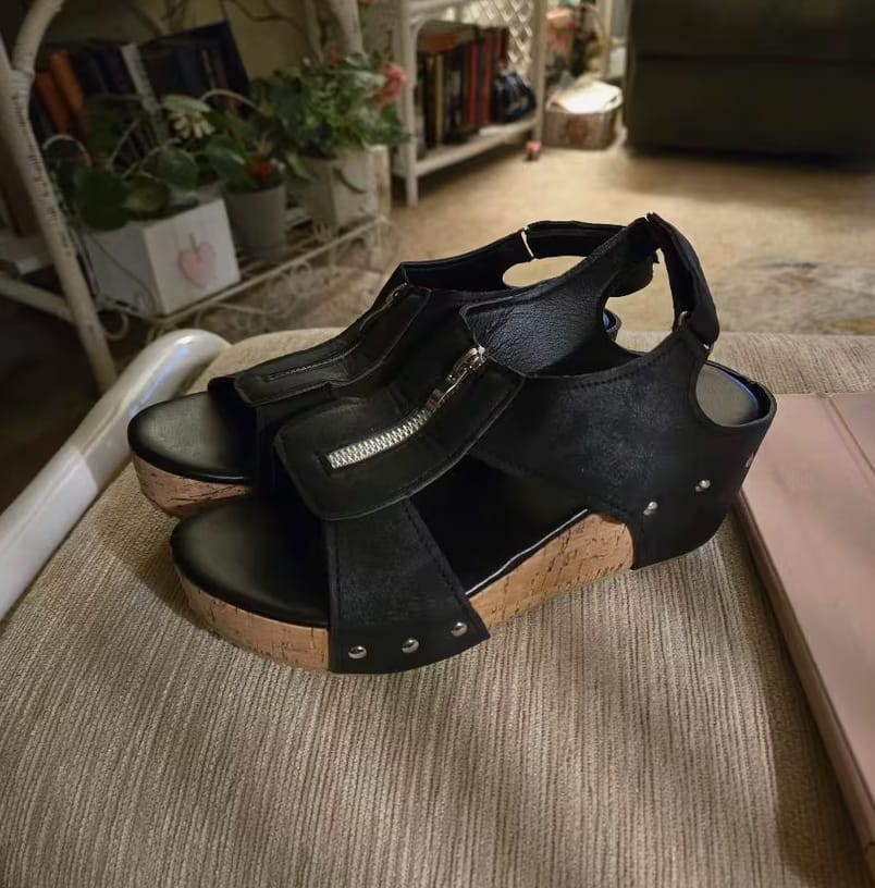 Customer photo review of ComfortStep™ Women's New Vintage Wedge Platform Sandals