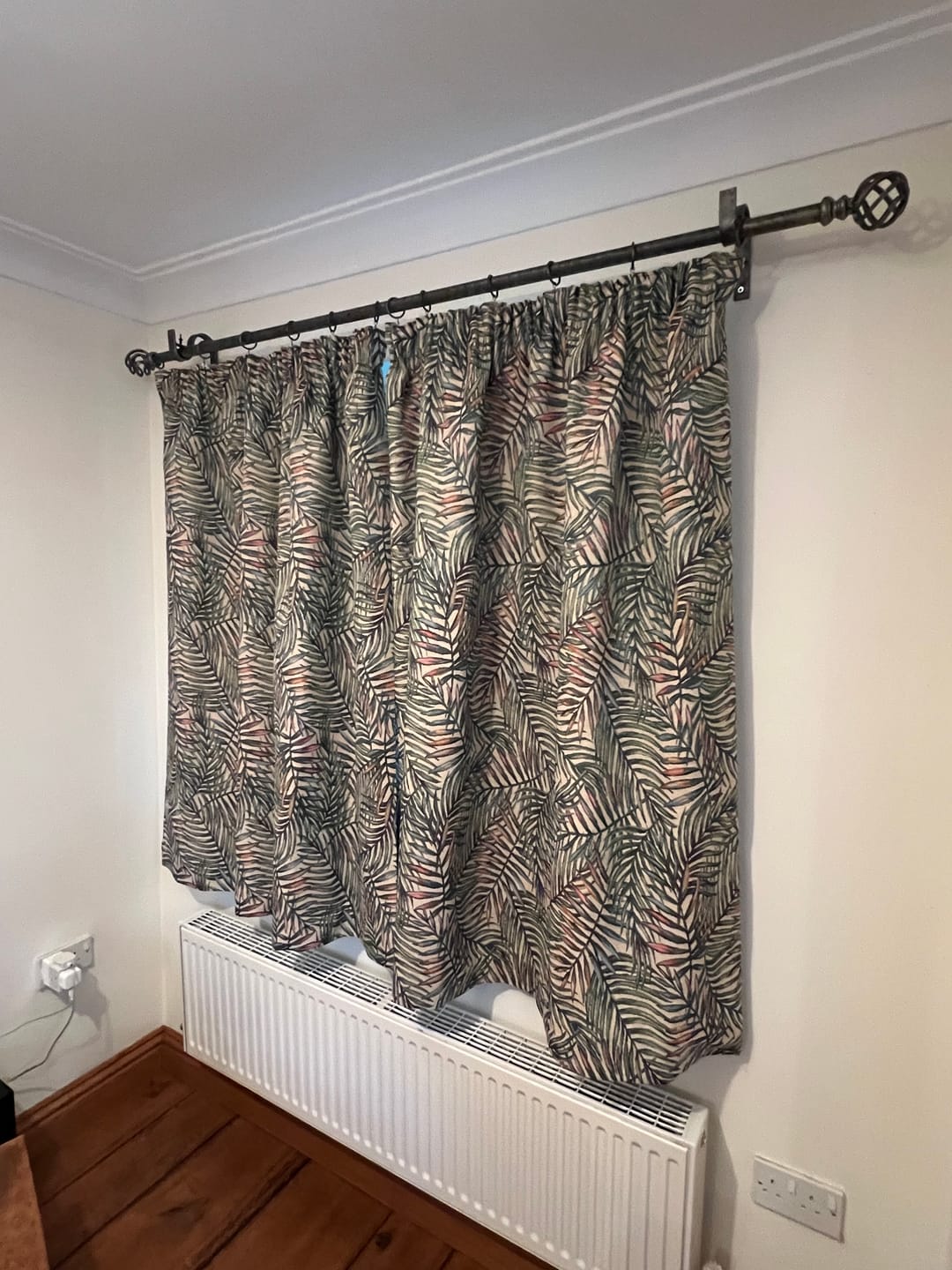 Customer photo review of Plain Curtain Lining Fabric
