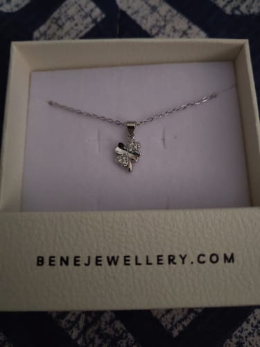 Customer photo review of Ana Clover Necklace