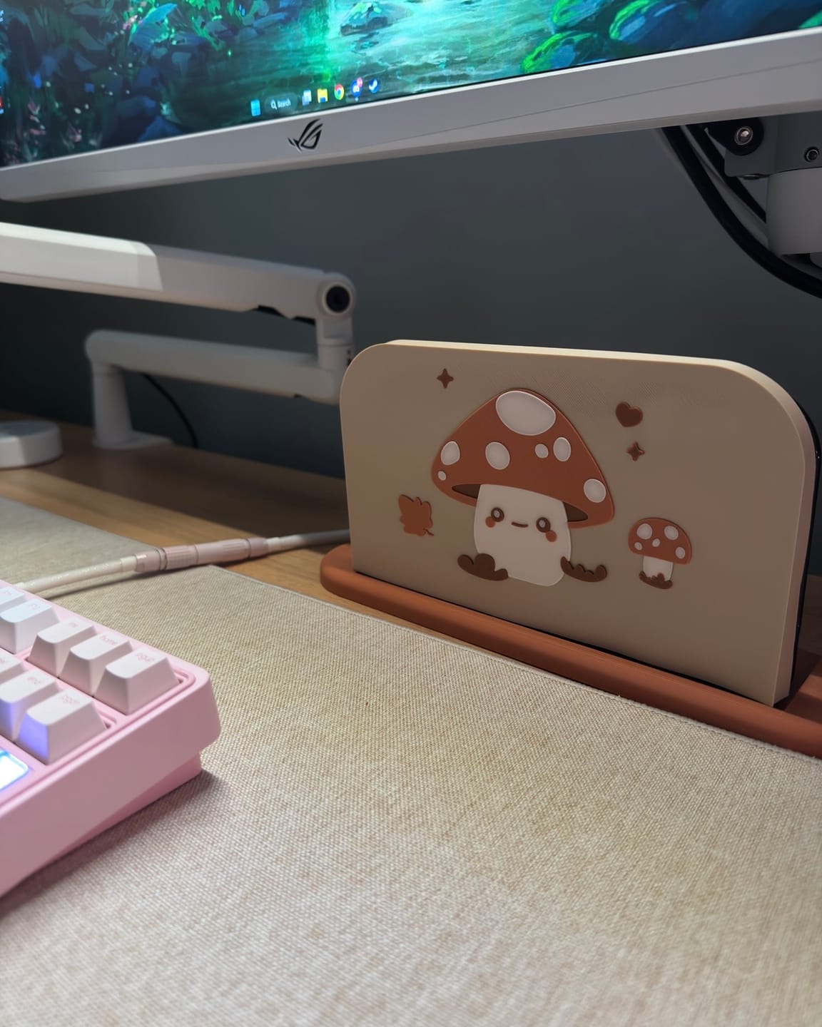 Customer photo review of Little Toadstool Dock Cover for Nintendo Switch 2 – Original Faceplate Design