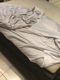 Customer photo review of Couette ChillBreeze – Dormez au frais toute la nuit