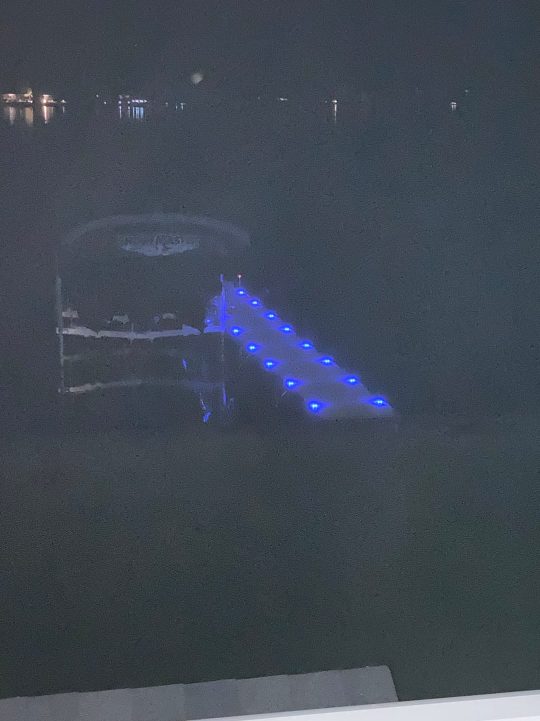 Customer photo review of Blue Solar Dock Lights Driveway Deck Lights
