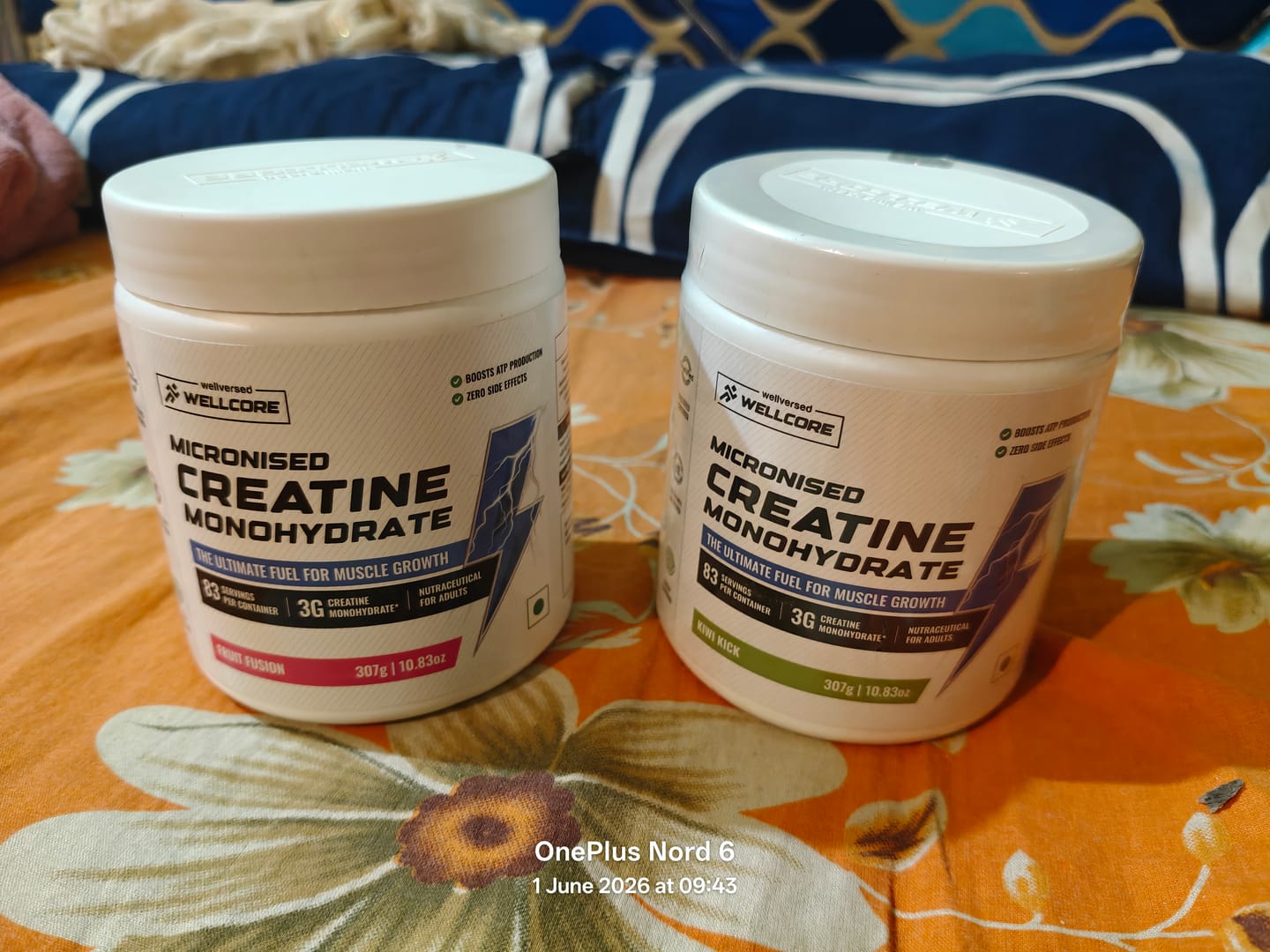 Customer photo review of Wellcore - Pure Micronised Creatine Monohydrate | Kiwi Kick (307g, 83 servings)