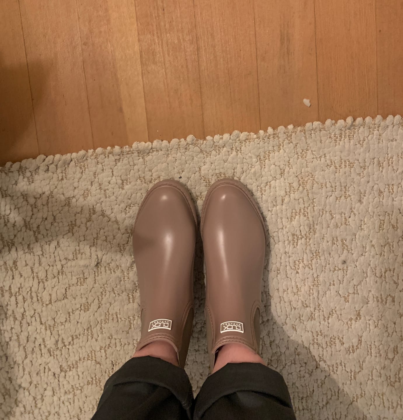 Customer photo review of Biscuit Rain Boots