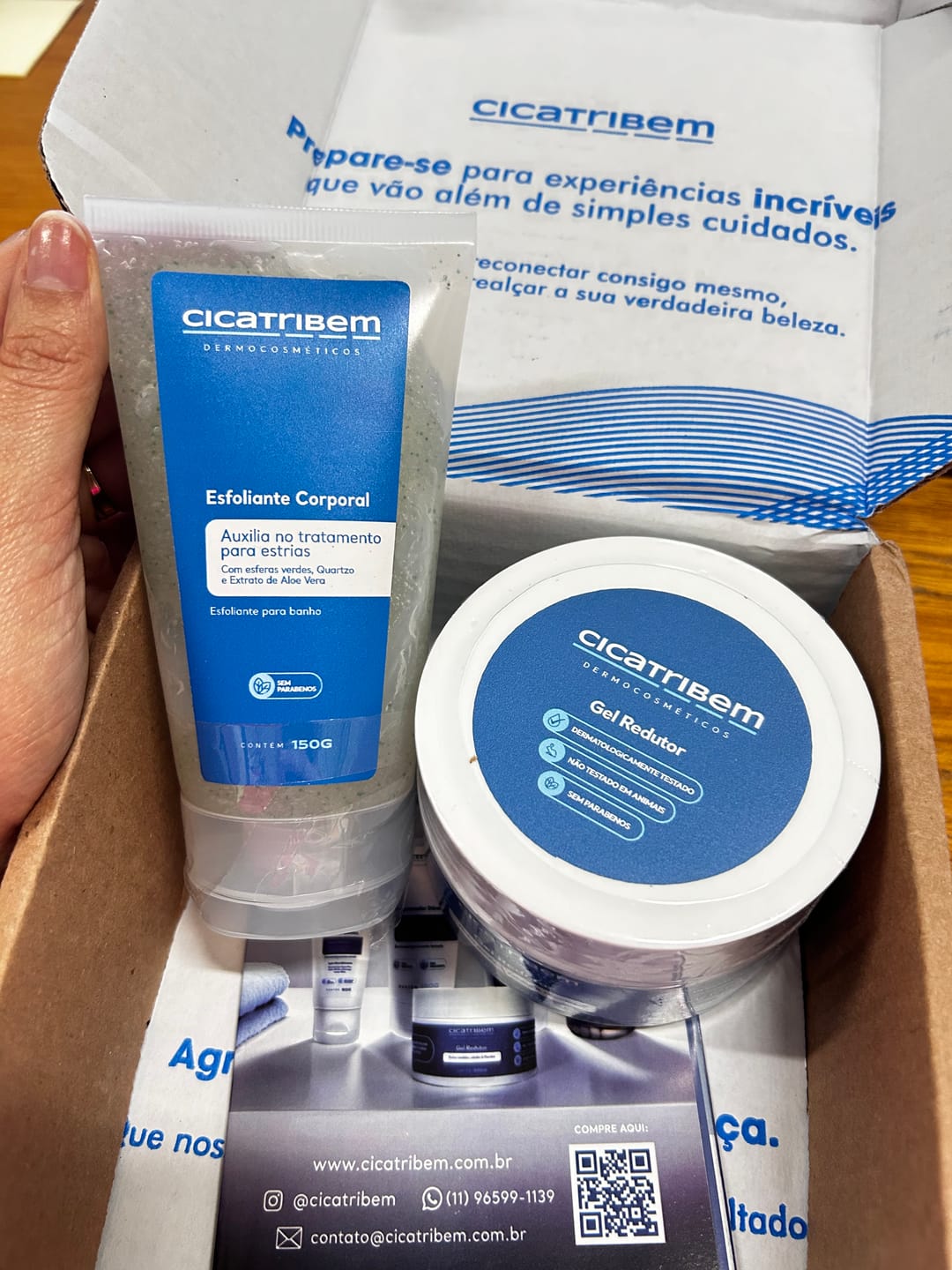 Customer photo review of Esfoliante Corporal - Tratamento para estrias