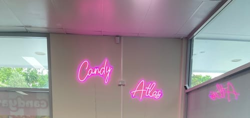 Customer photo review of Custom Neon Sign