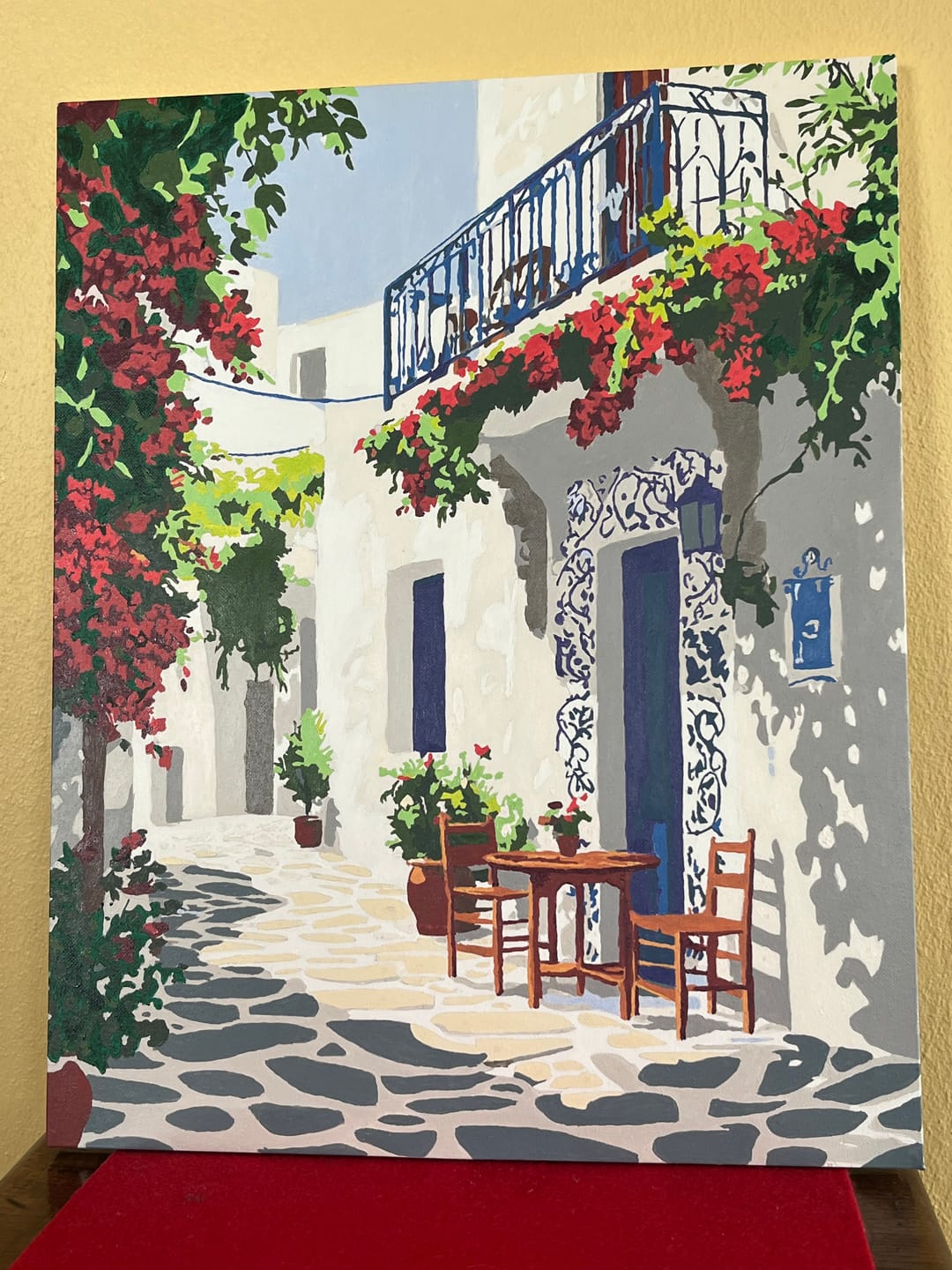 Customer photo review of Malen nach Zahlen - Griechisches Dorf