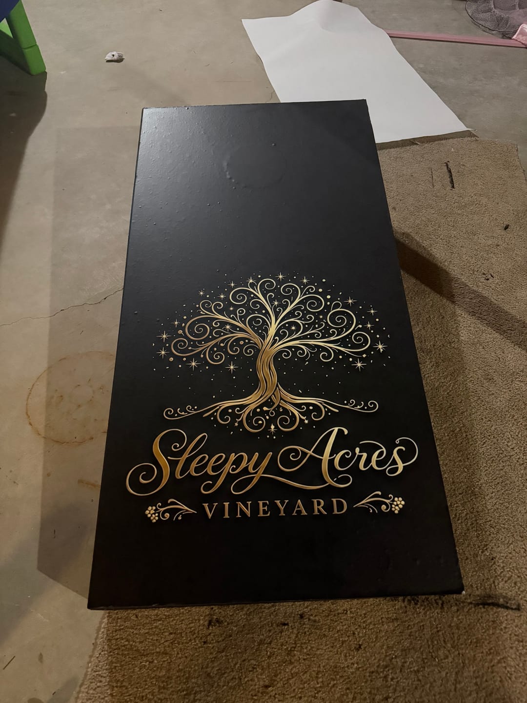 Customer photo review of Custom Cornhole Board Wrap