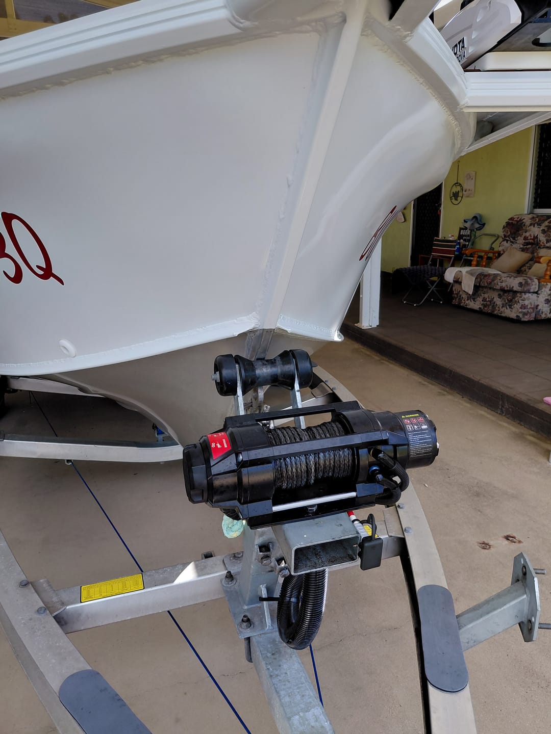 Customer photo review of X-BULL 12V 2S Series  Electric Winch 6000LBS 15M Synthetic Rope ATV UTV Boat Trailer Winch
