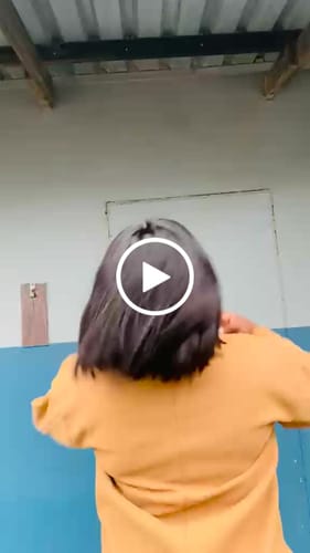 Customer video review of Budget Vietnamese Super Double Drawn Bone Straight 8"+10"+10" 5X5 Double Drawn Closure