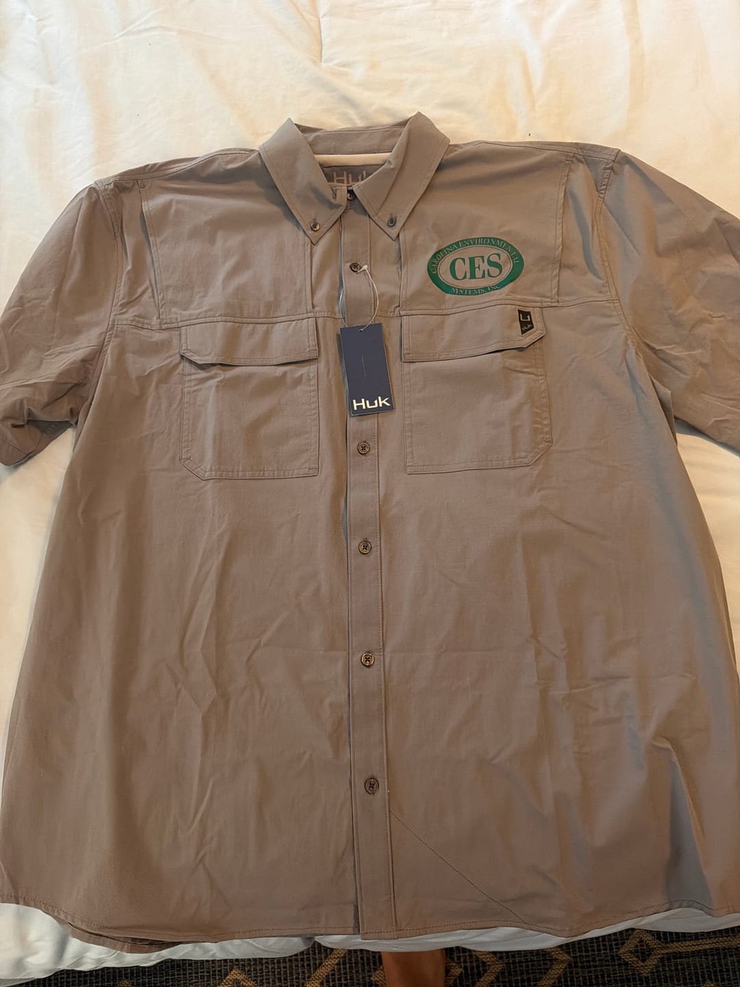 Customer photo review of Custom Men’s Creekbed Short Sleeve Shirt - HUK H150183