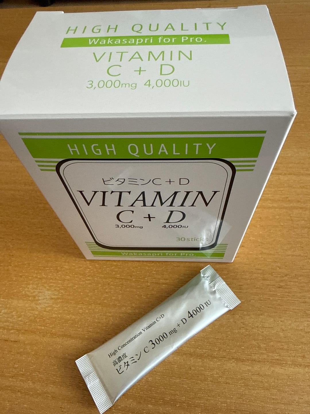 Customer photo review of ビタミンC+D -Wakasapri for Pro.