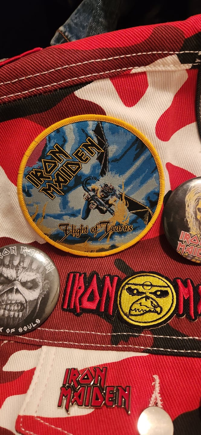 Customer photo review of Iron Maiden - Icarus - Patch