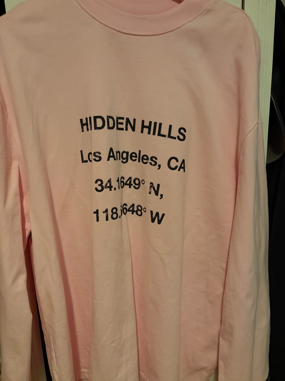 Customer photo review of VINTAGE LOGO LONGSLEEVE T-SHIRT LIGHT PINK