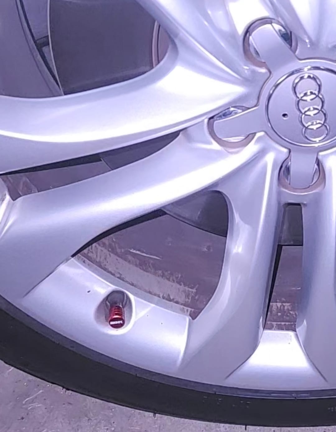 Customer photo review of 80Eighty® Red Valve Stem Caps