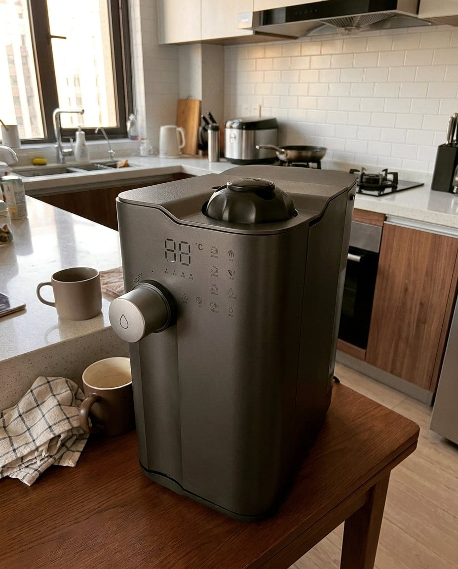 Customer photo review of Puflow C9 Pro Hydrogen-Rich RO Countertop Water Purifier Cold to Hot Water Dispenser UV