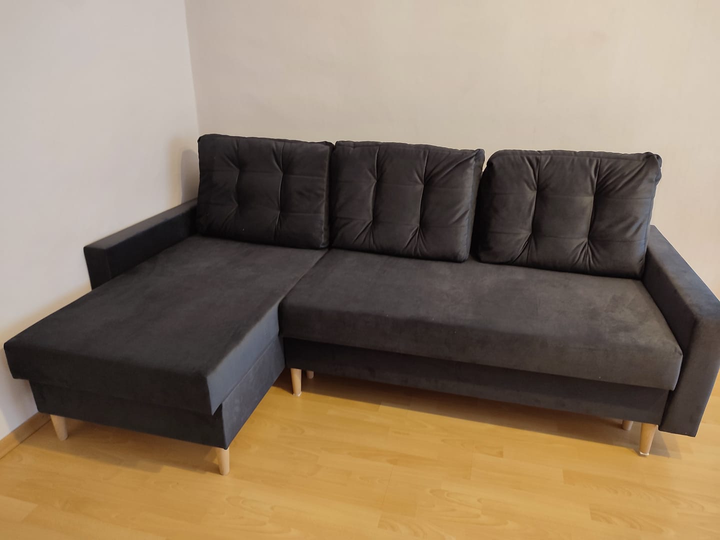 Customer photo review of Narożnik BLANK velvet