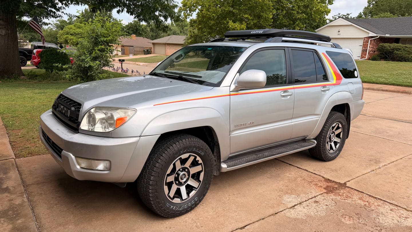 Customer photo review of 40th Anniversary Side Stripes - Toyota 4Runner 4th Gen Compatible Decals