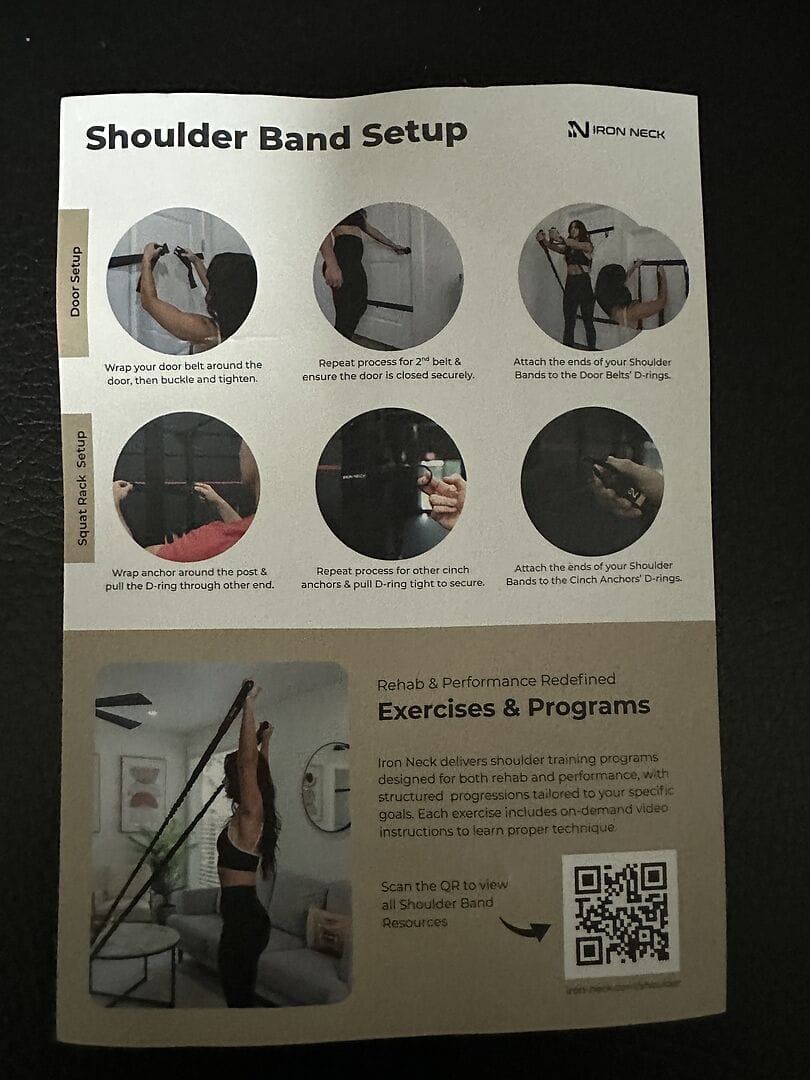 Customer photo review of Prehab and Performance Shoulder Bands (Set of 6)