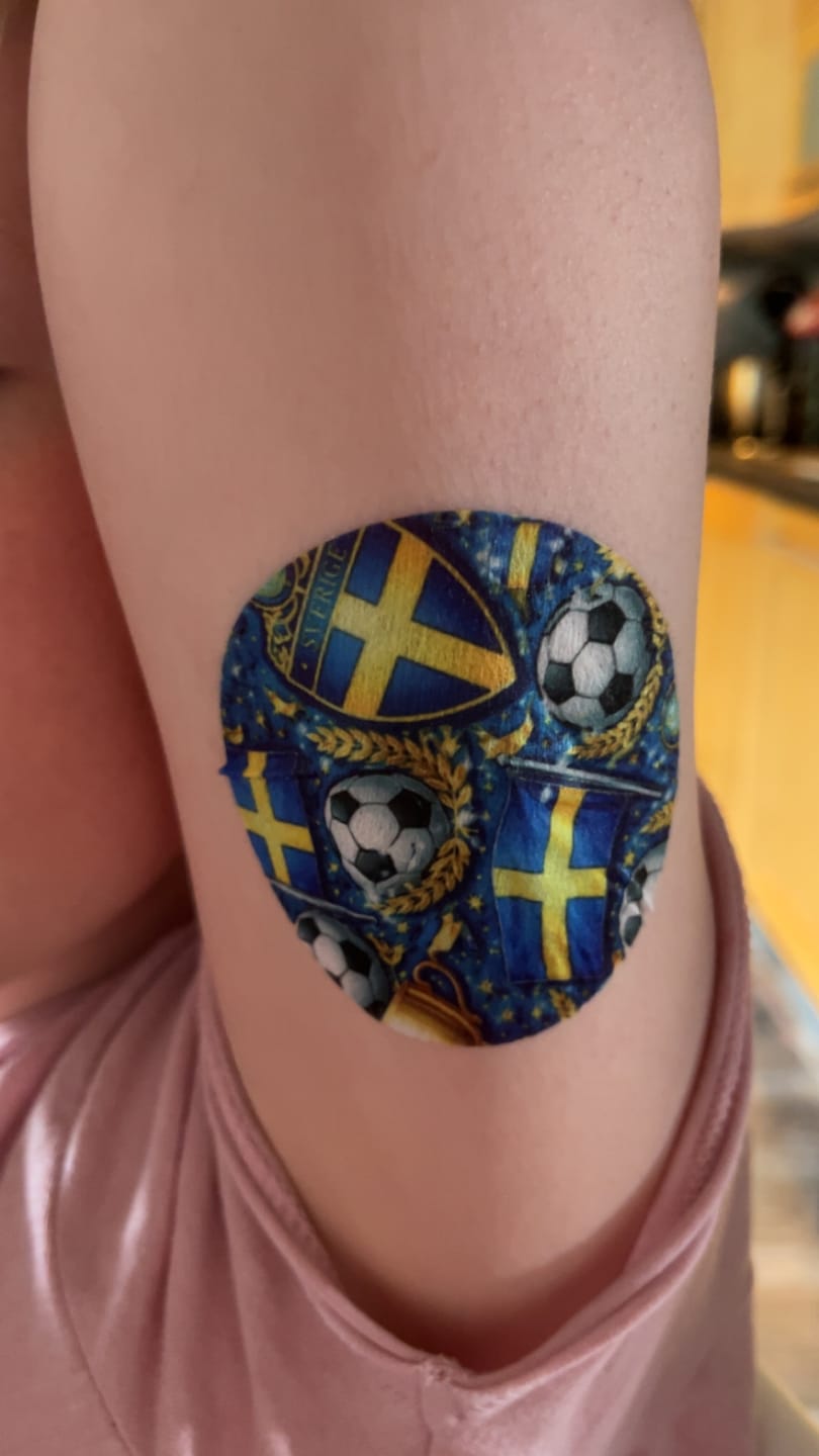 Customer photo review of Dexcom G7 Sensorplåster Sveriges Edition – Vattentåliga overpatches