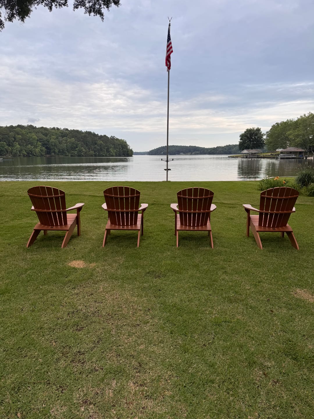 Customer photo review of Set of 4 Adirondack Chairs Original King Size