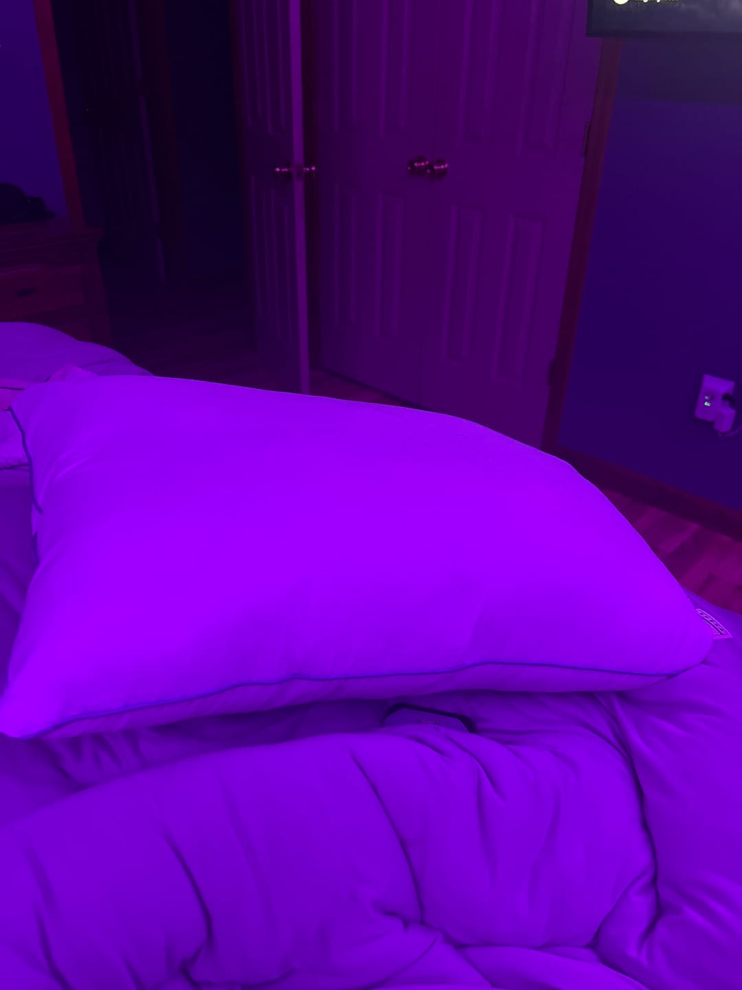 Customer photo review of Waterproof & Stain-Resistant Hotel Pillow