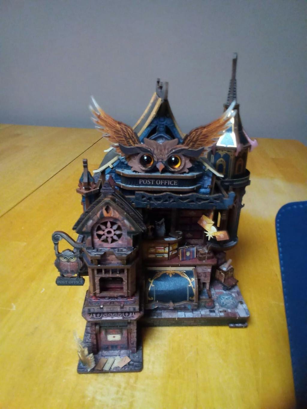 Customer photo review of Owl Post Office DIY Miniature House Kit