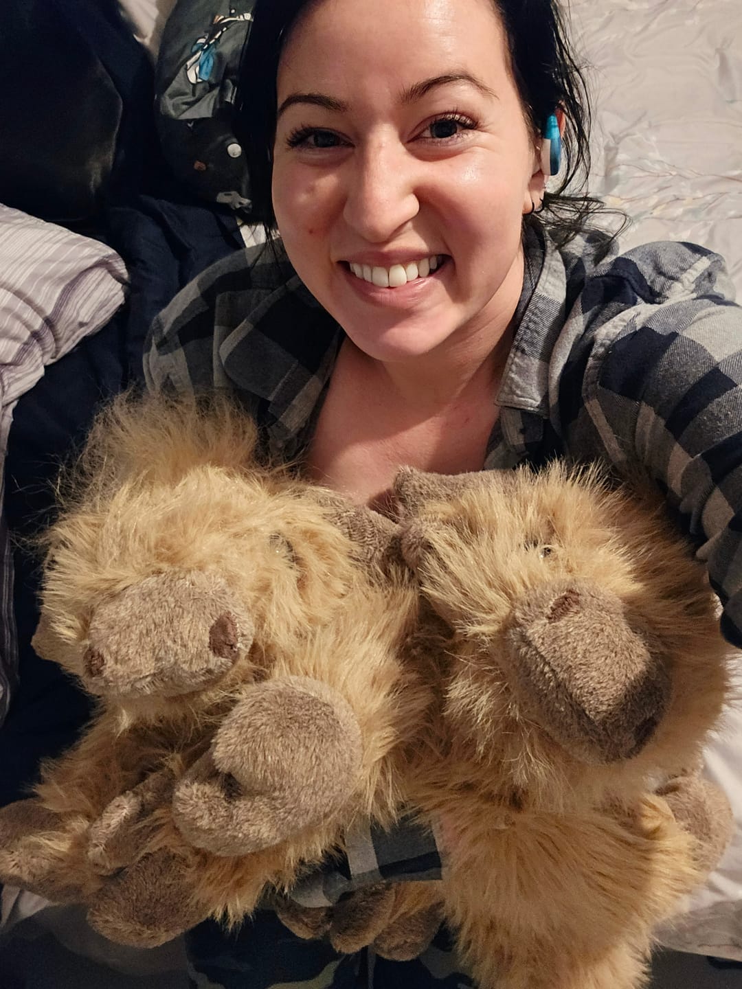 Customer photo review of Highland Cow Weighted Stuffed Animal