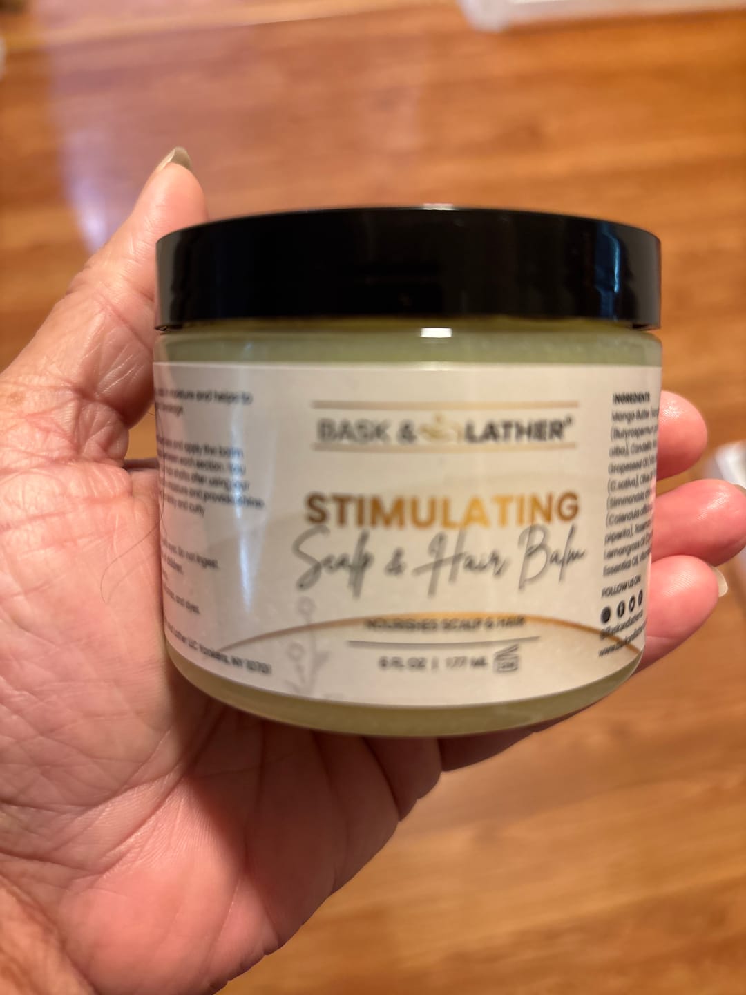 Customer photo review of BALM- Stimulating Scalp and Hair Balm