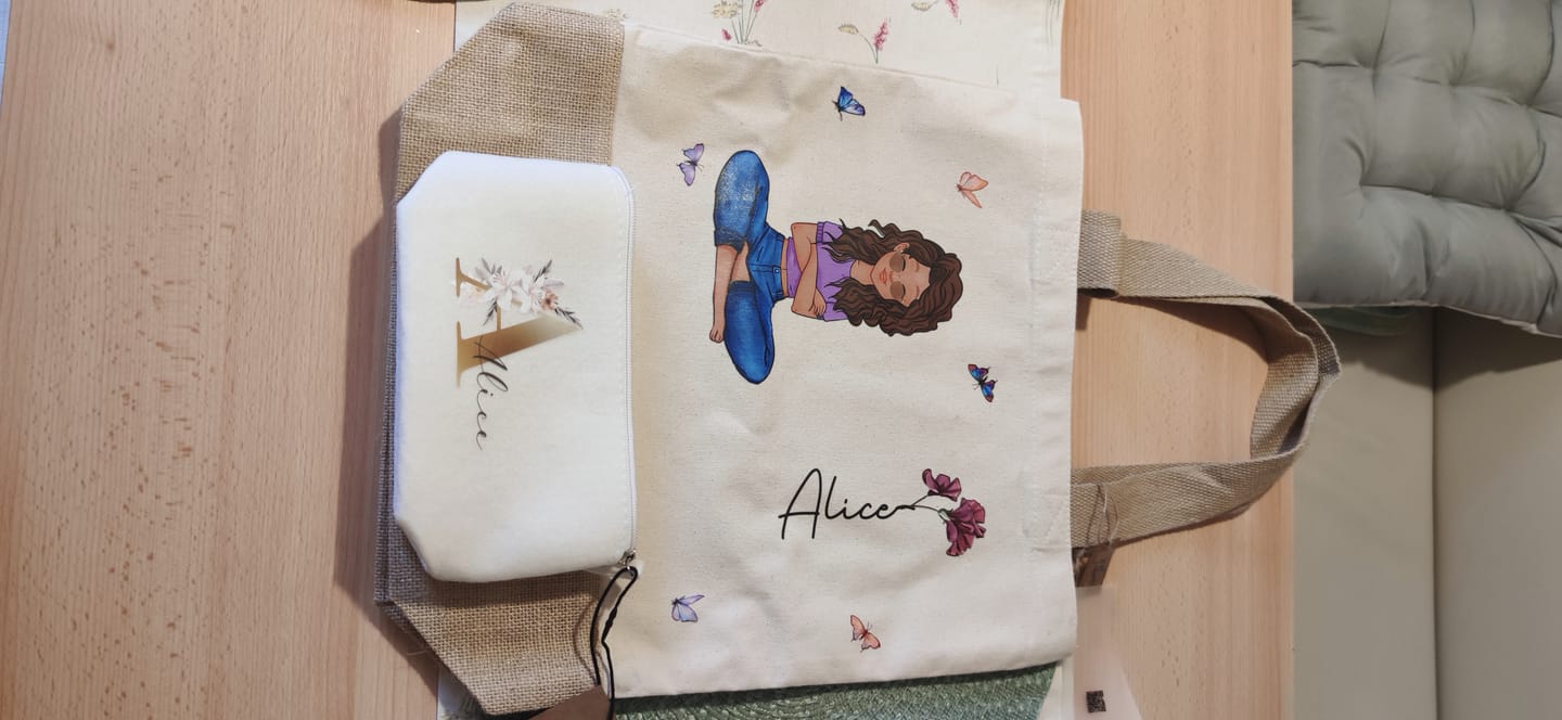 Customer photo review of Summervibes - Personalisierte Tasche für den Strand