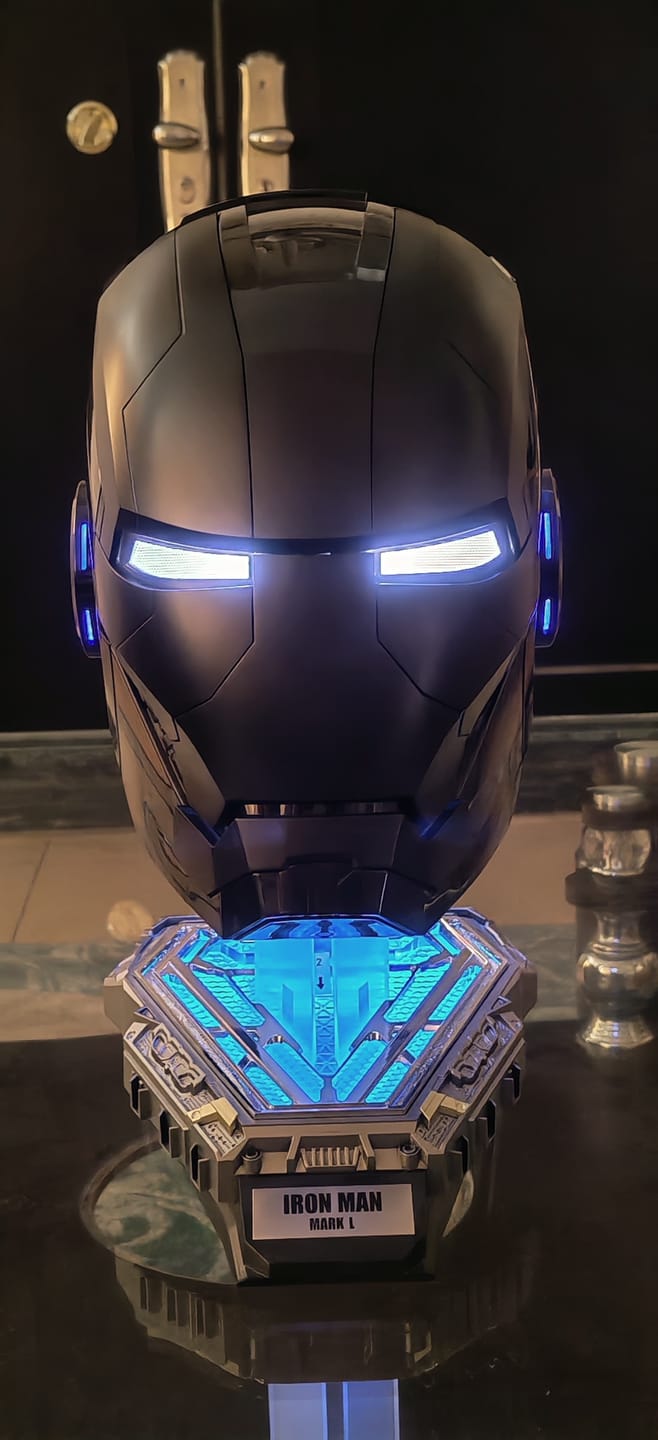 Customer photo review of Iron Man Mark 5 Helmet Life Size Wearable