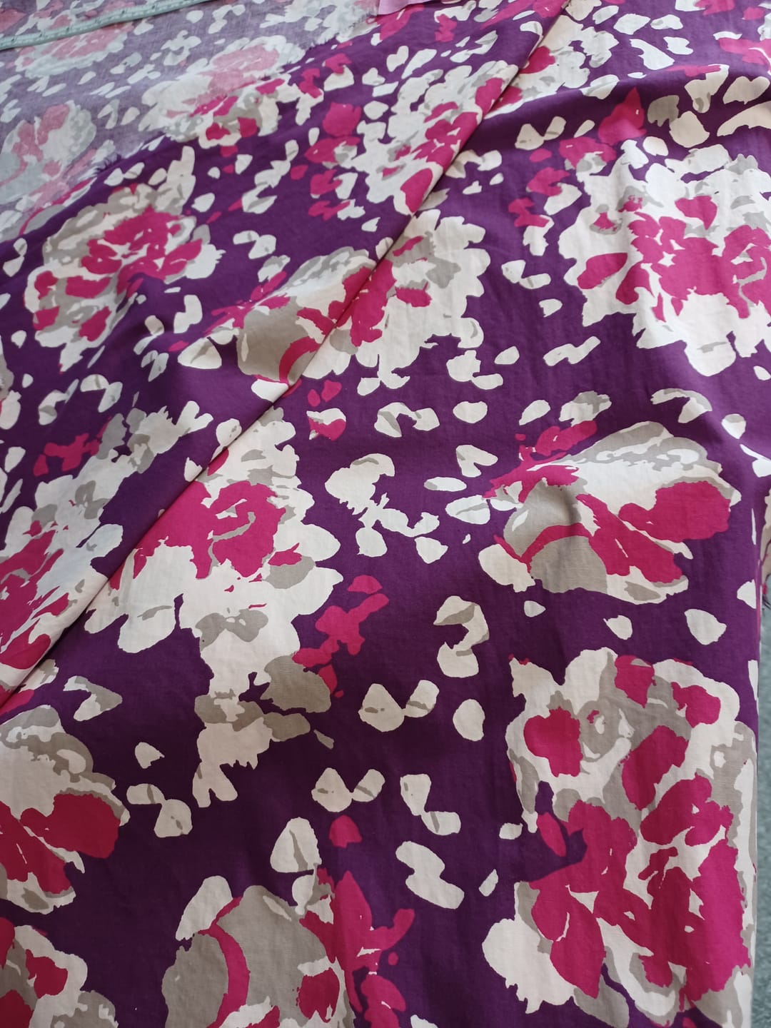 Customer photo review of Floral Expression Cotton Sateen Fabric