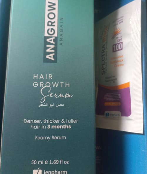 Customer photo review of Anagrow Hair Serum