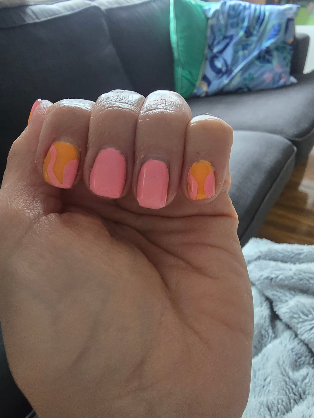 Customer photo review of Semilac 976 Jelly Papaya UV Gel Polish
