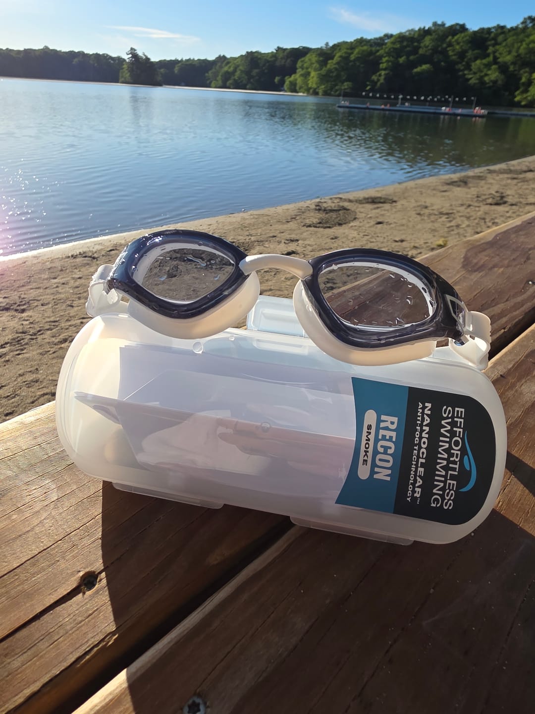 Customer photo review of NanoClear™ Recon Swim Goggles Smoke - (White)