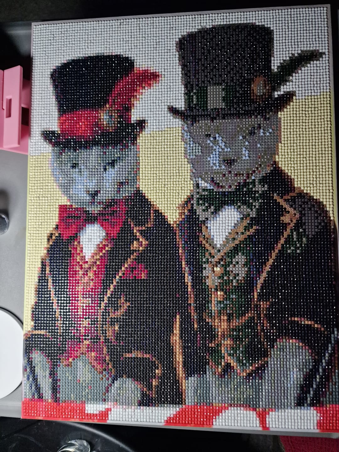 Customer photo review of Personalised Crystal Art Canvas Kit
