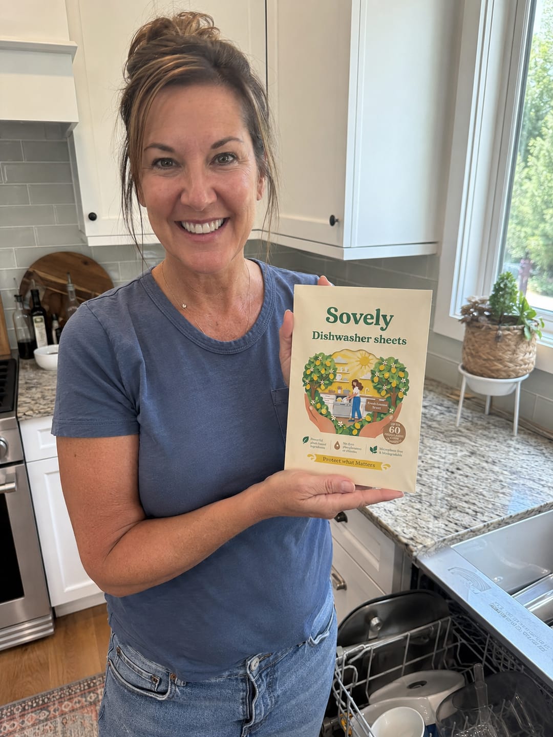 Customer photo review of Eco-Friendly Dishwasher Sheets
