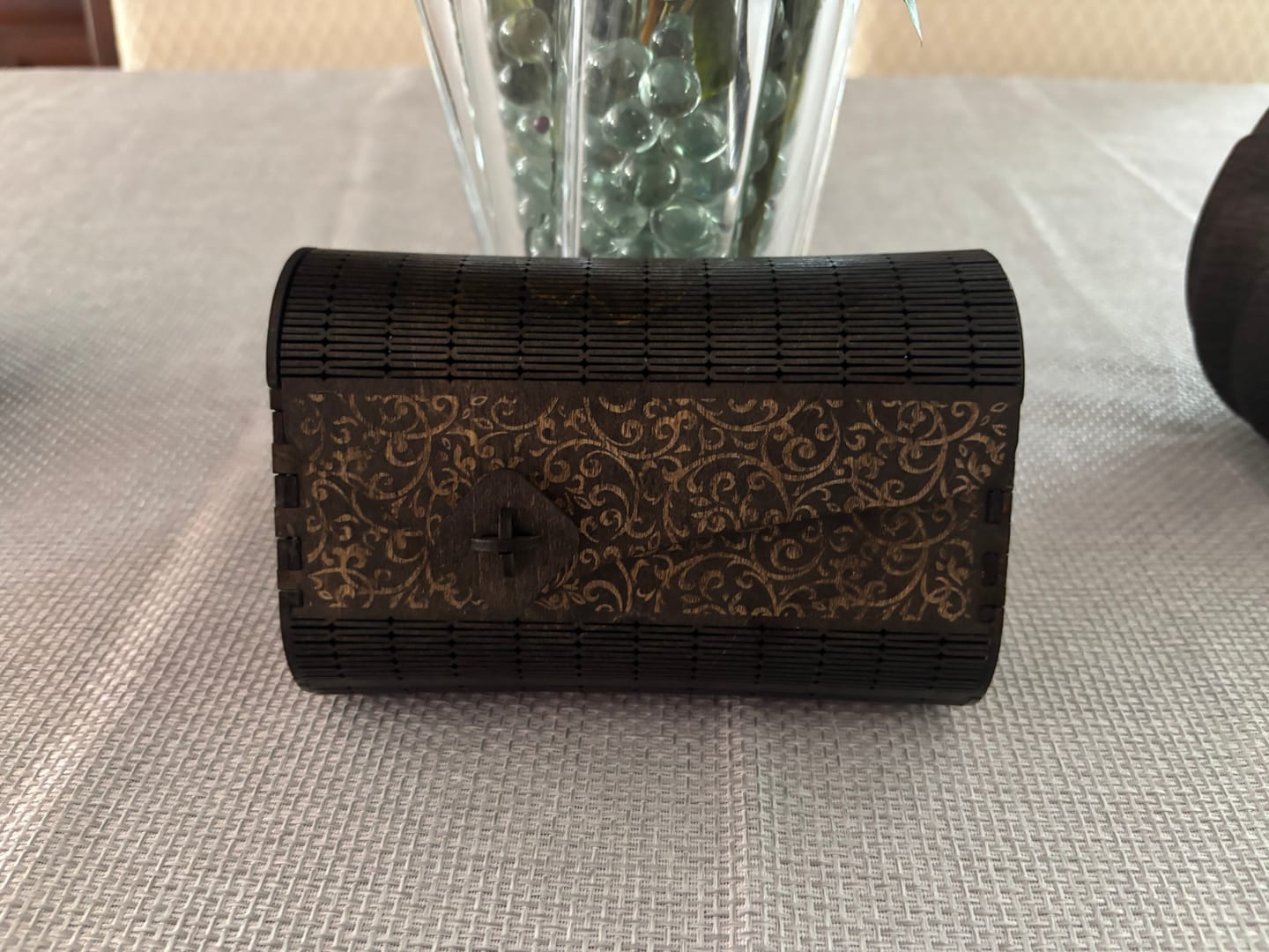Customer photo review of Wooden clutch handbag purse laser cut svg file
