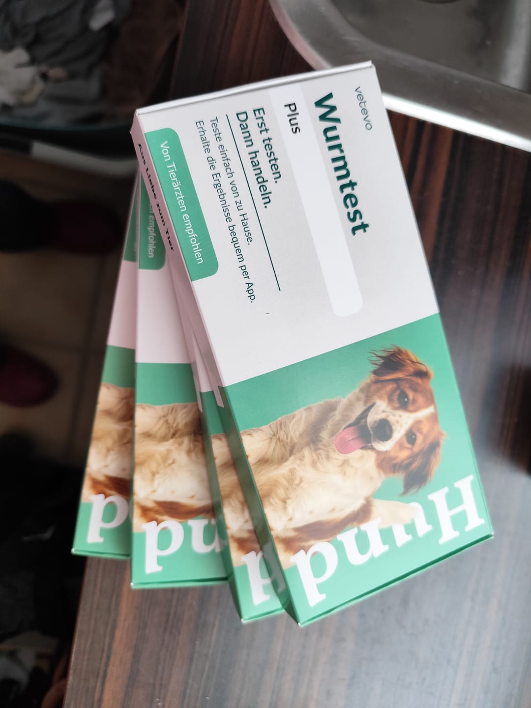 Customer photo review of Wurmtest Plus Hund Sparpaket