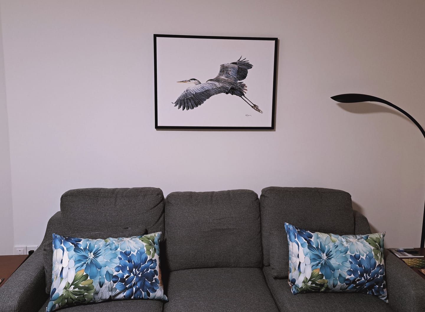 Customer photo review of Great Blue Heron, canvas print
