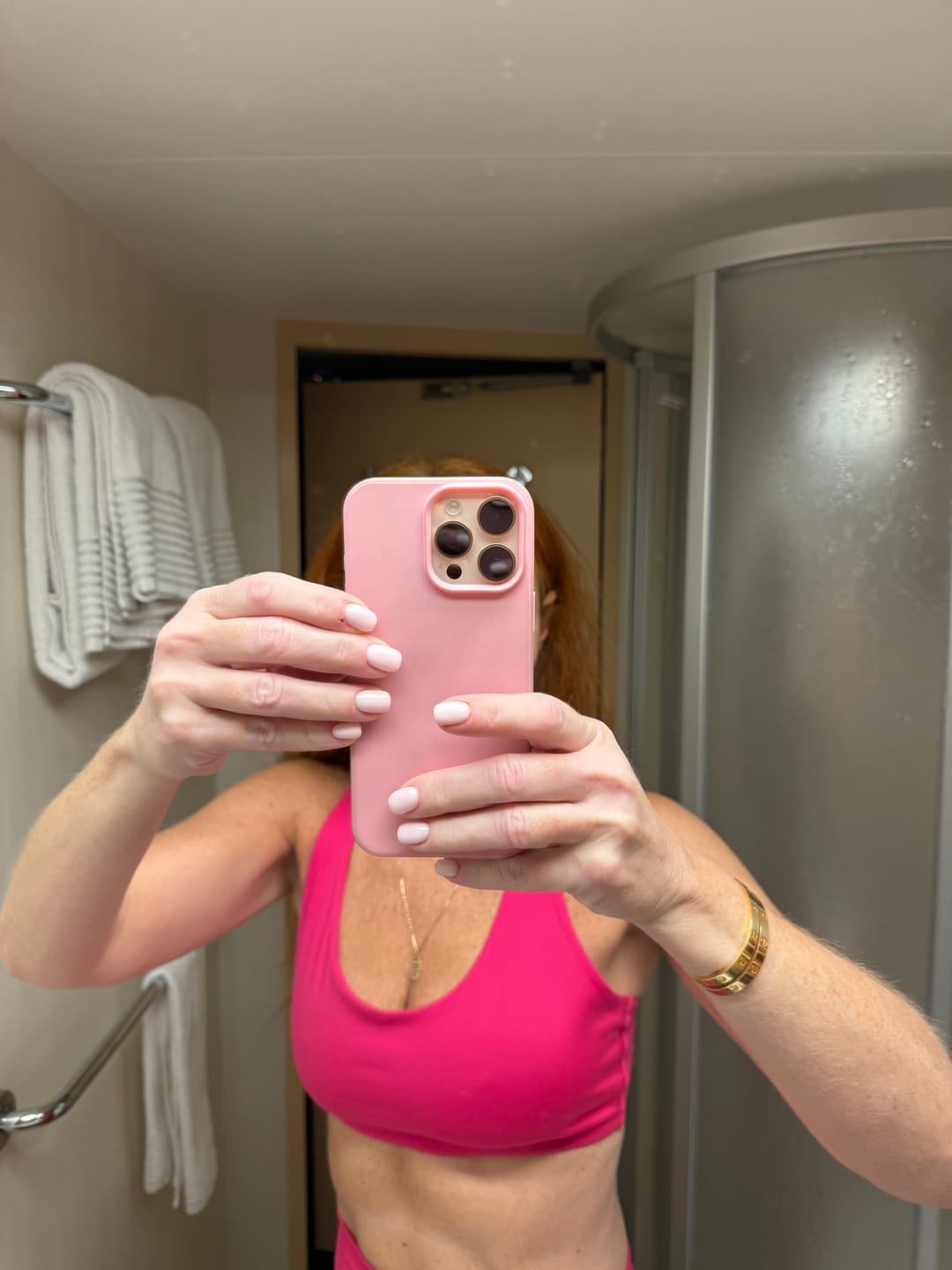 Customer photo review of DAYDREAM Perfect Scoop Neck Racerback Sports Bra