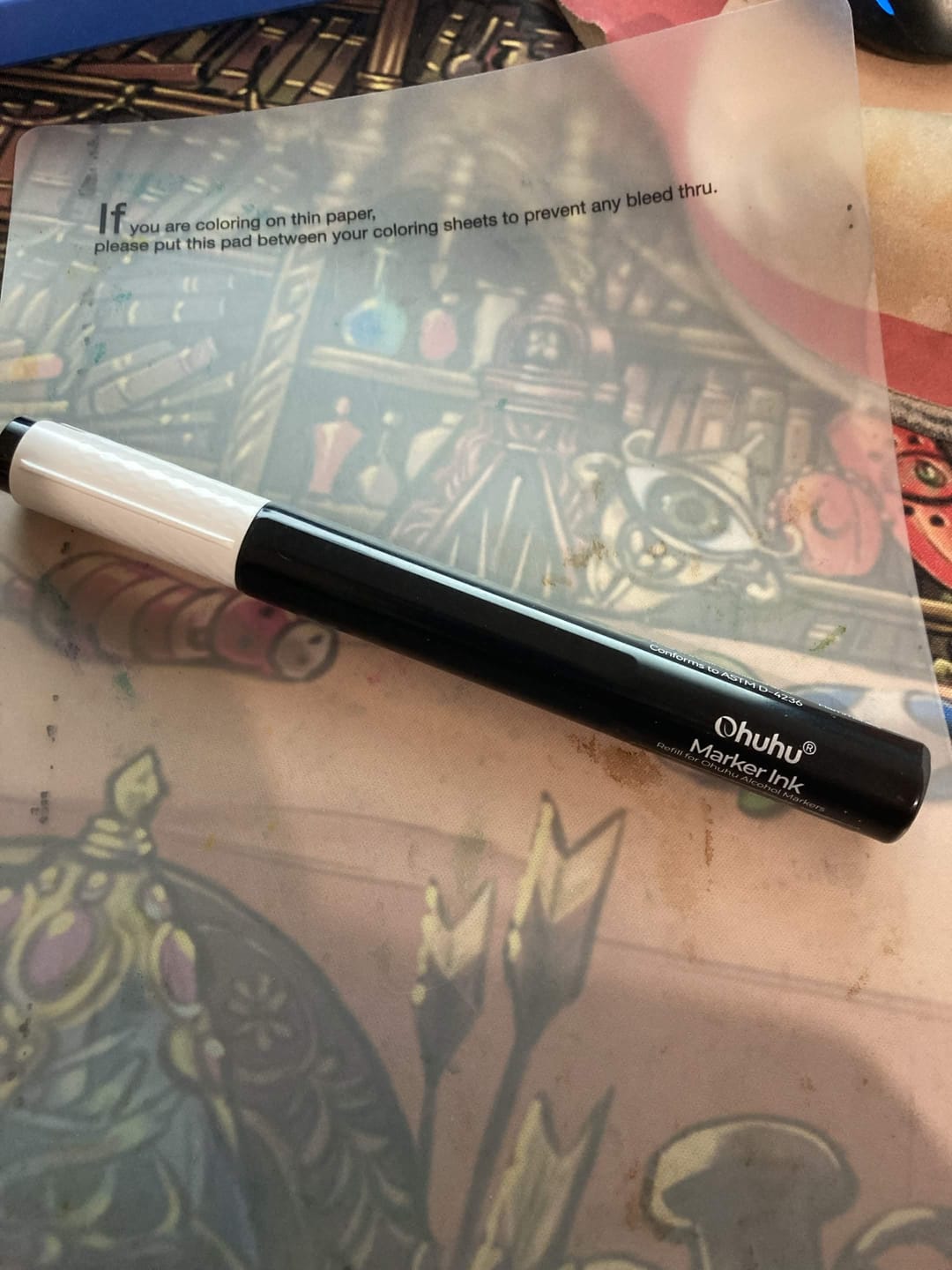 Customer photo review of Ohuhu Marker Ink 120 Refill for Alcohol marker